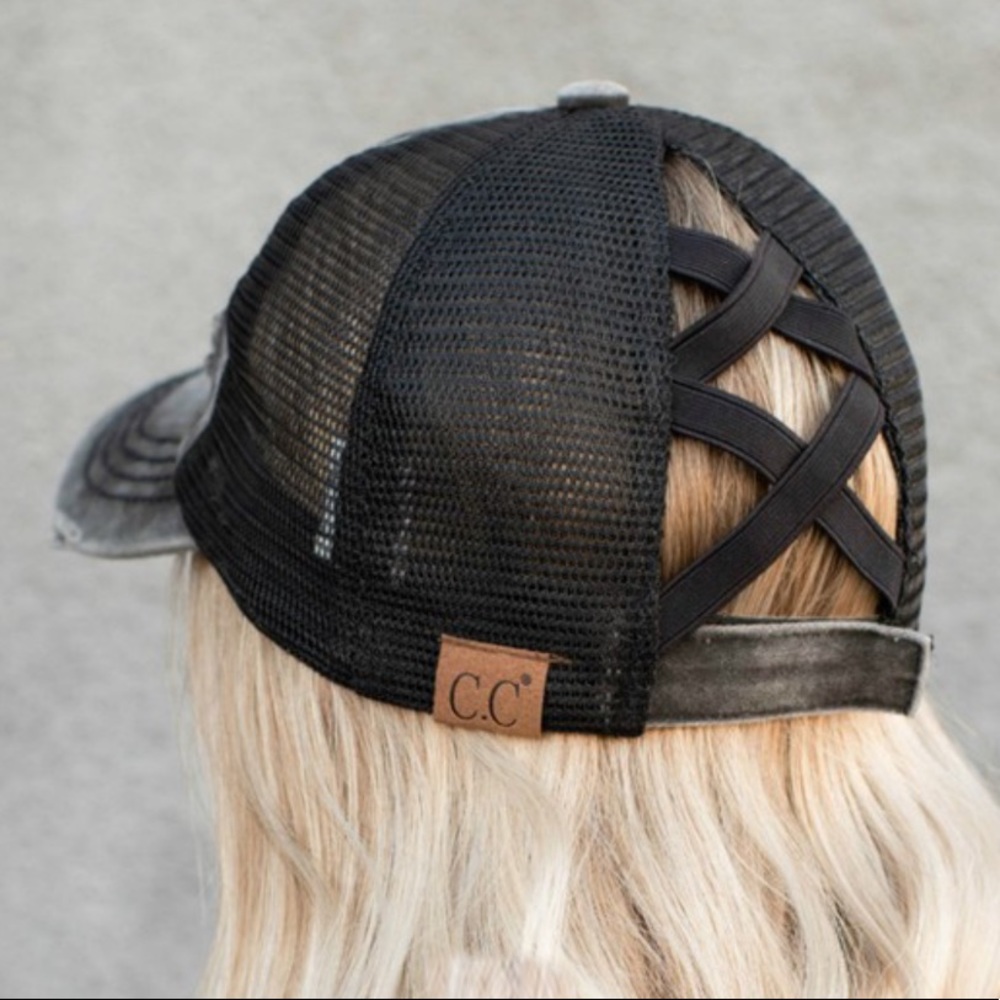 Last 1️⃣ Messy hair/ponytail mesh baseball cap - Picture 1 of 2